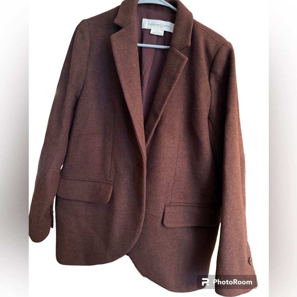 Treasure & Bond Brown Women’s Blazer Coat NWOT